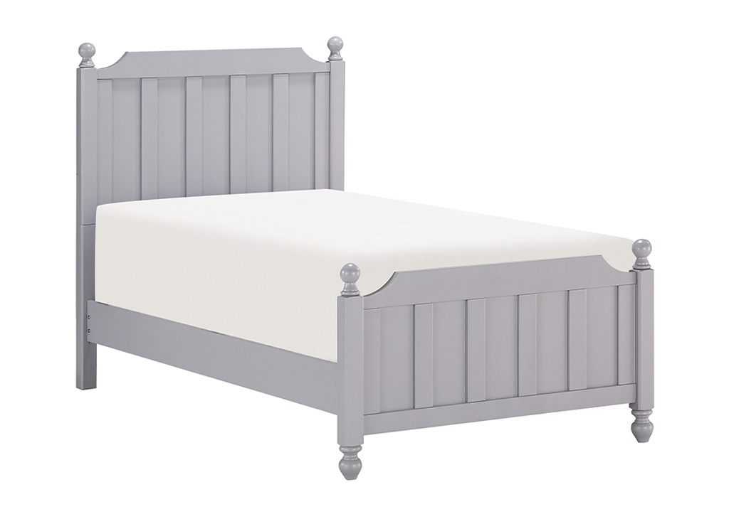 Gray Farmhouse Style Youth Bed Frame - Twin