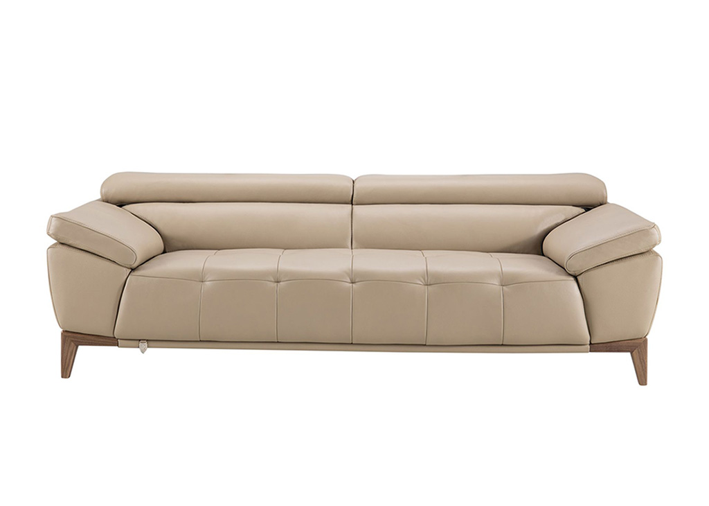 Italian Leather Sofa in Tan