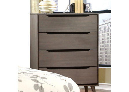 Mid-Century Style Chest of Drawers - Gray