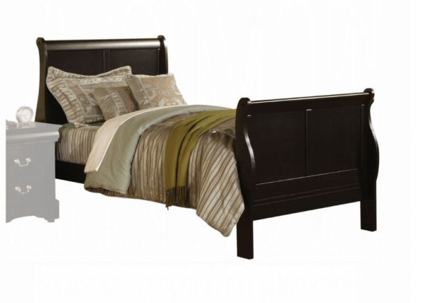 Transitional Sleigh Youth Bed Frame - Black