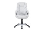 White And Silver Adjustable Office Chair
