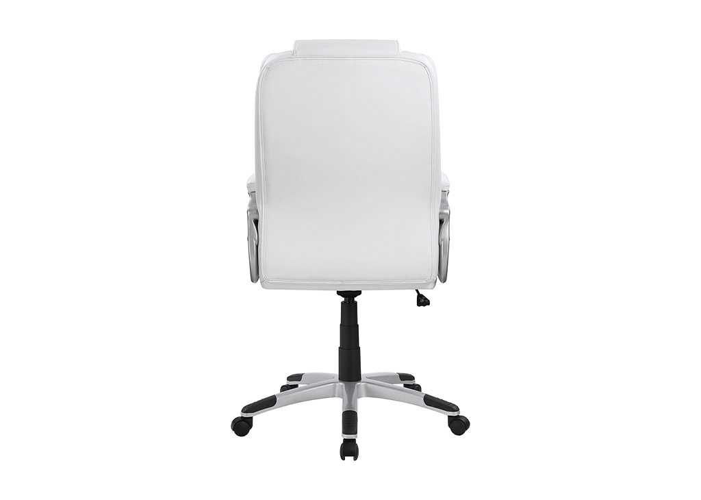 White And Silver Adjustable Office Chair