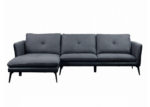Contemporary Gray Reclining Sectional w/ Left Chaise