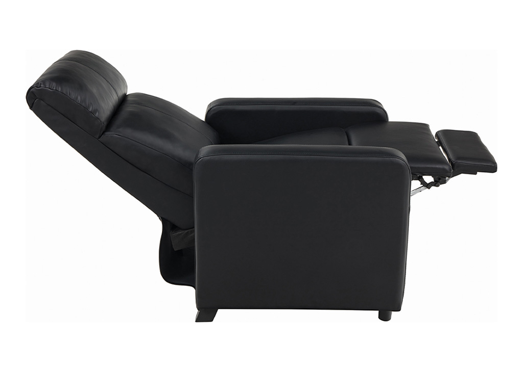 Black Contemporary Theater-Style Recliner
