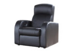 Black Modern Theater-Style Recliner