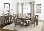 Button-Tufted Armchair Dining Set