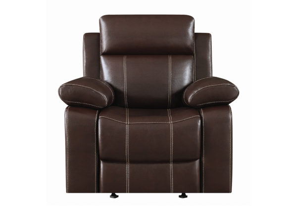 Chestnut Pillow Top Glider Recliner