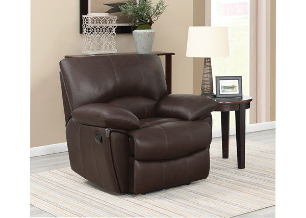 Chocolate Pillow Top Arm Recliner