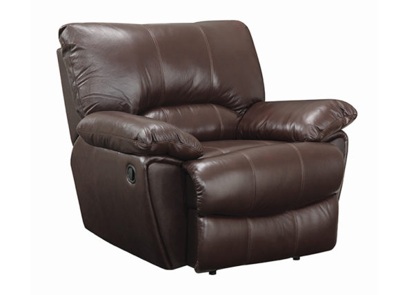 Chocolate Pillow Top Arm Recliner