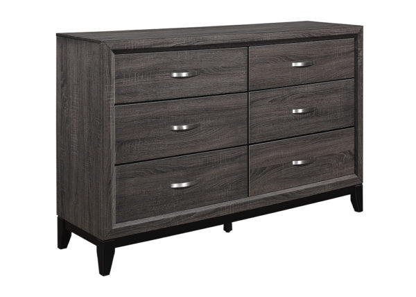 Dark gray oak dresser discount