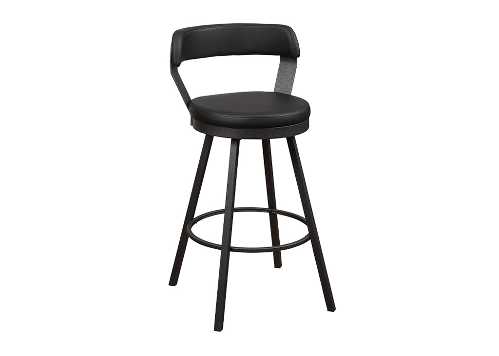 black leather modern bar stools