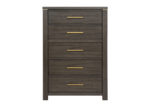 Contemporary Gold Finish Chest of Drawers