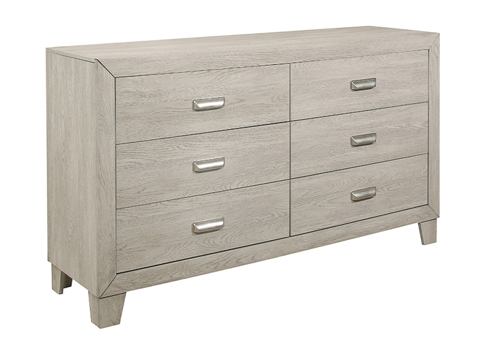 Contemporary Light Brown Dresser