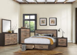 Contemporary Two-Toned Rustic Chest of Drawers