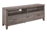 Contemporary Weathered Gray TV Stand