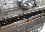 Glam Silver Dresser w/ Jewelry Drawers