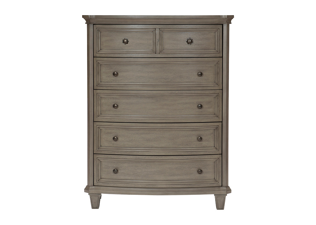 Gray Modern Transitional Chest of Drawers