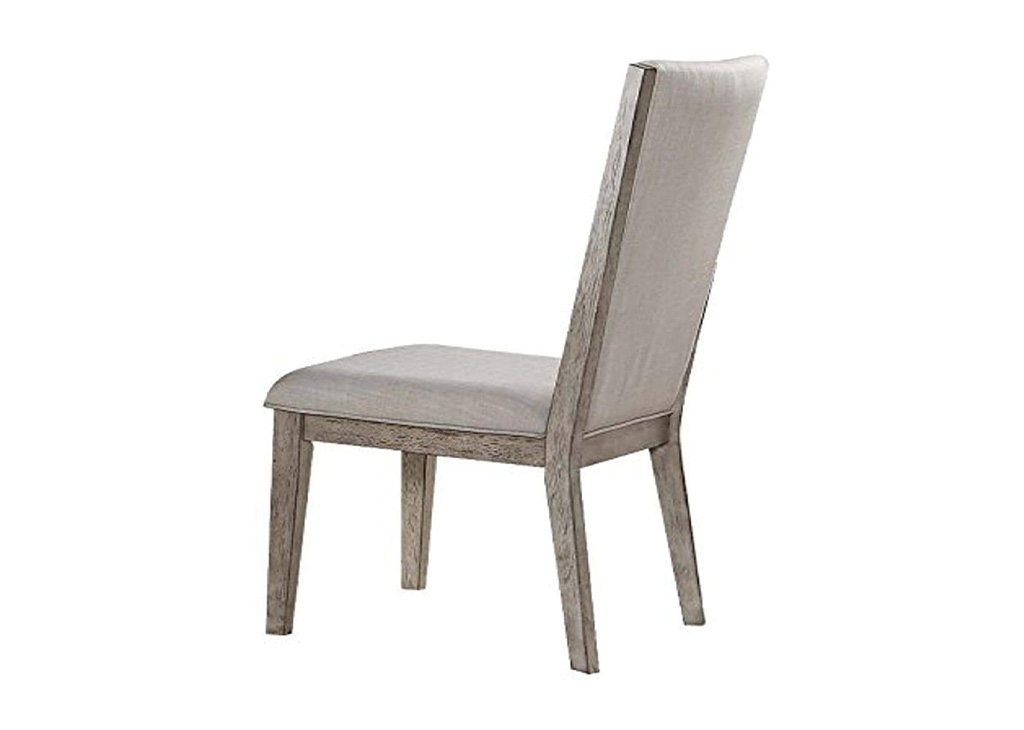 Gray Transitional Side Chair Dining Set