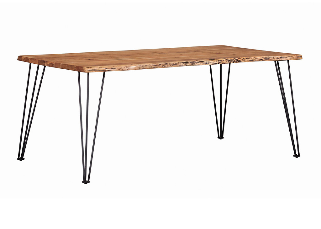 Industrial-Inspired Dining Table w/ Hairpin Legs