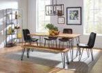 Industrial-Inspired Dining Table w/ Hairpin Legs