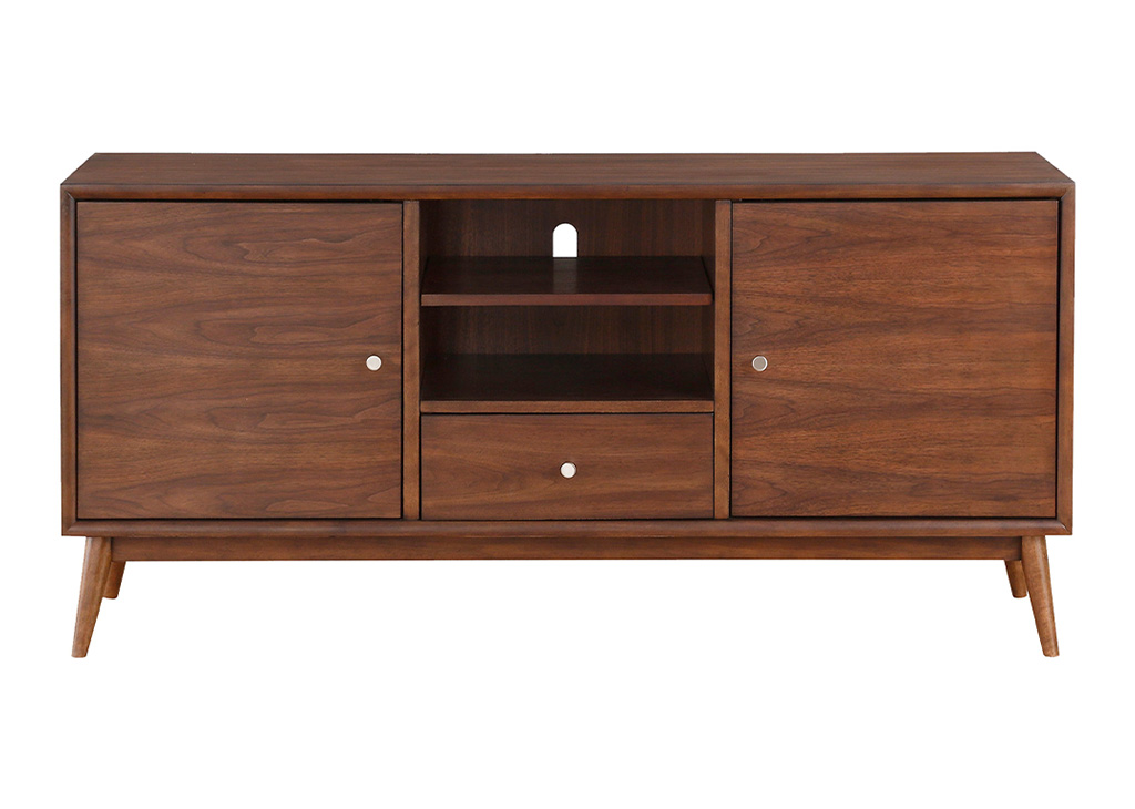 Mid-Century Inspired Walnut TV Stand