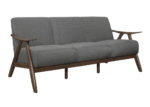 Mid-Century Upholstered Sofa - Gray