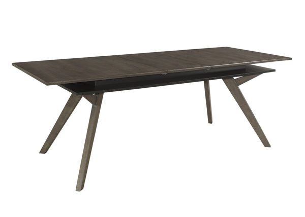 Modern Dark Gray Drop Leaf Dining Table