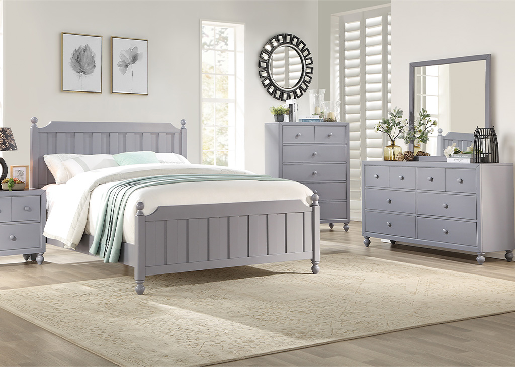 Modern Farmhouse Chest of Drawers - Gray