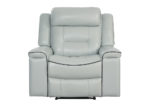 Modern Faux Leather Recliner - Light Gray