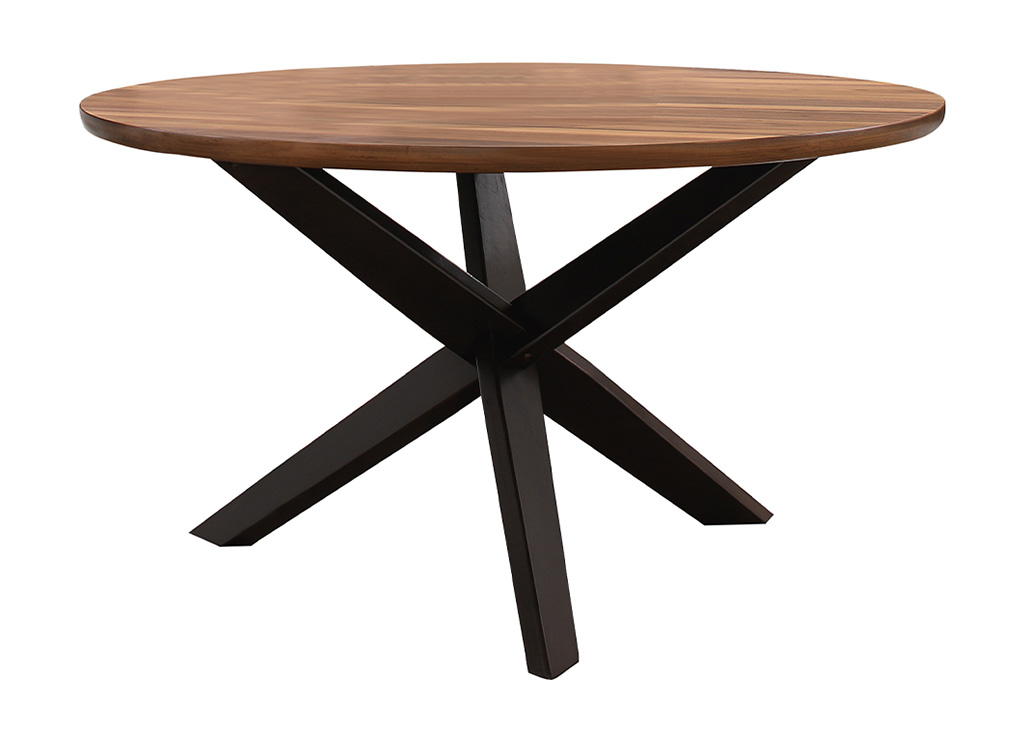 Modern Two-Toned Round Dining Table