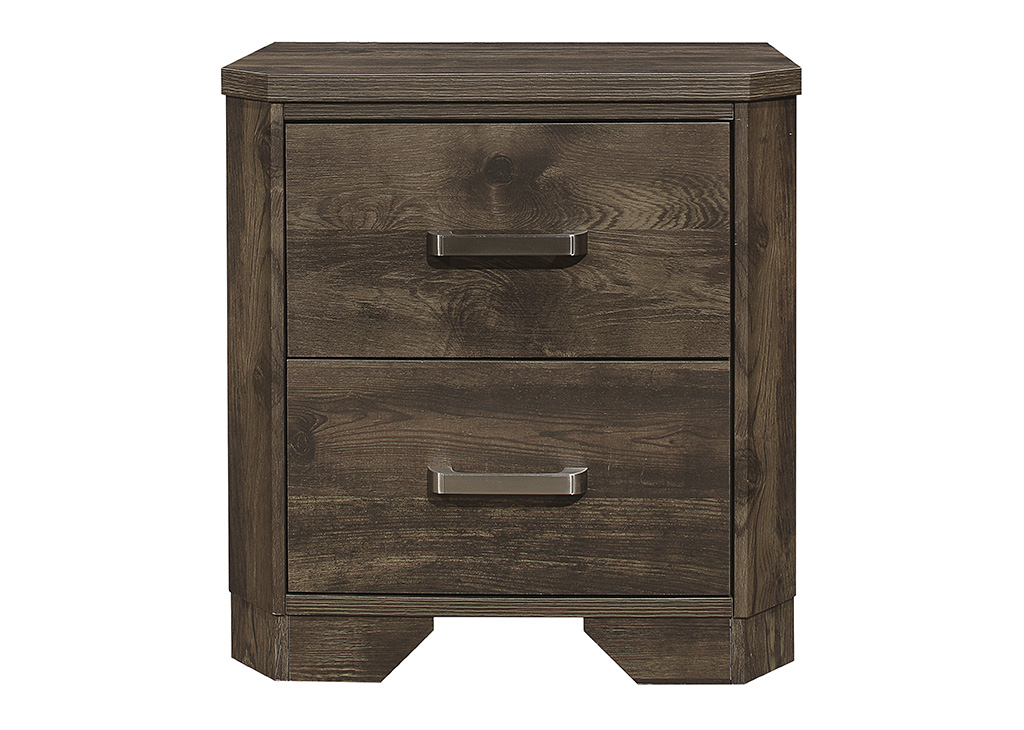 Rustic-Inspired Transitional Nightstand