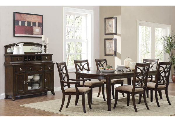 Transitional Cherry Dining Chair Set