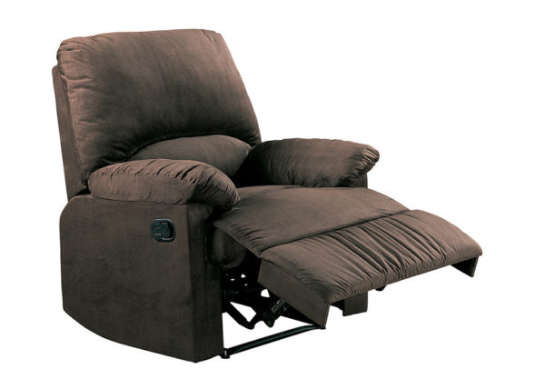 Transitional Chocolate Recliner