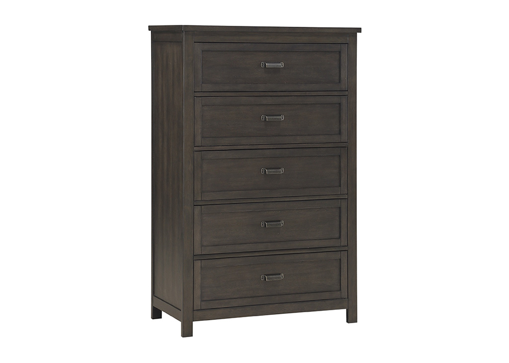 Transitional Dark Brown Chest of Drawers