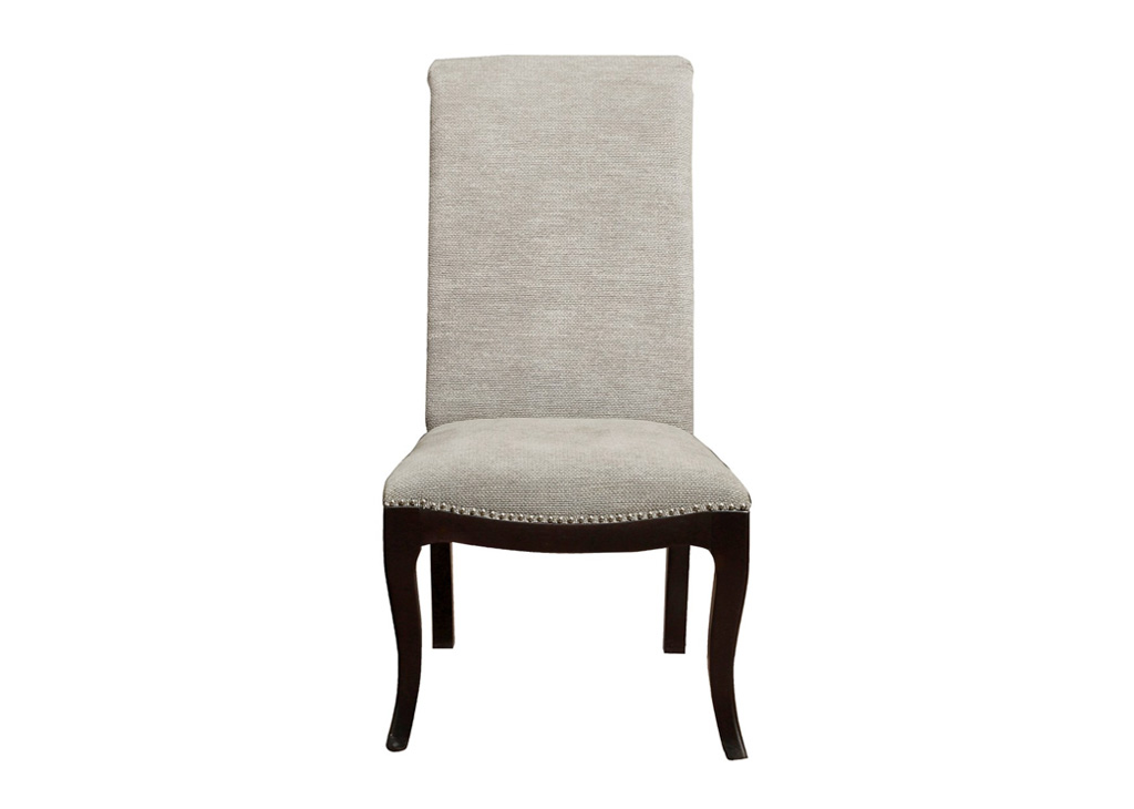 Transitional Rolled Back Dining Chair Set