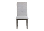 Transitional Tufted Gray Dining Chair Set