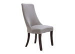 Transitional Upholstered Gray Dining Chair Set