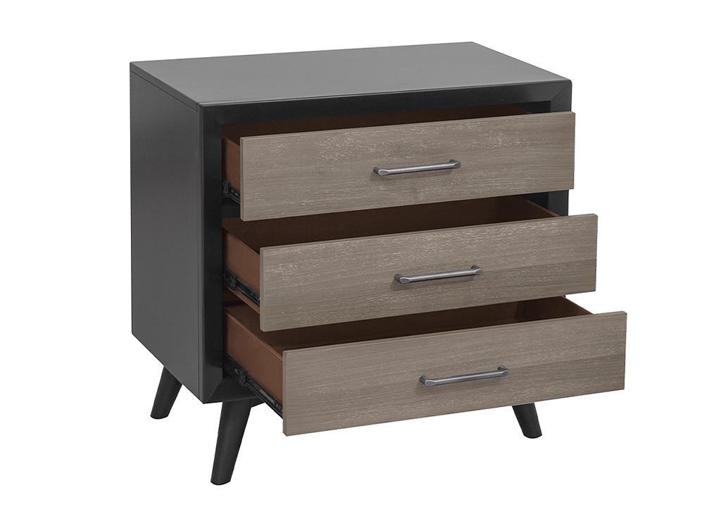 Two-Tone Mid-Century Inspired Nightstand