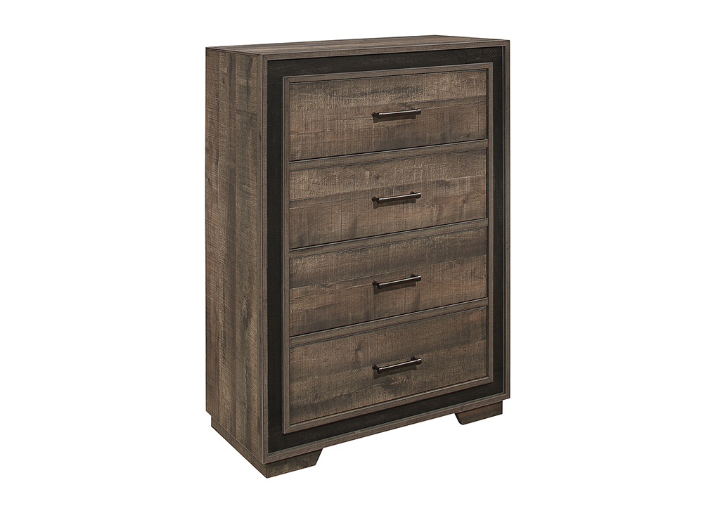 Two-Toned Rustic Chest of Drawers