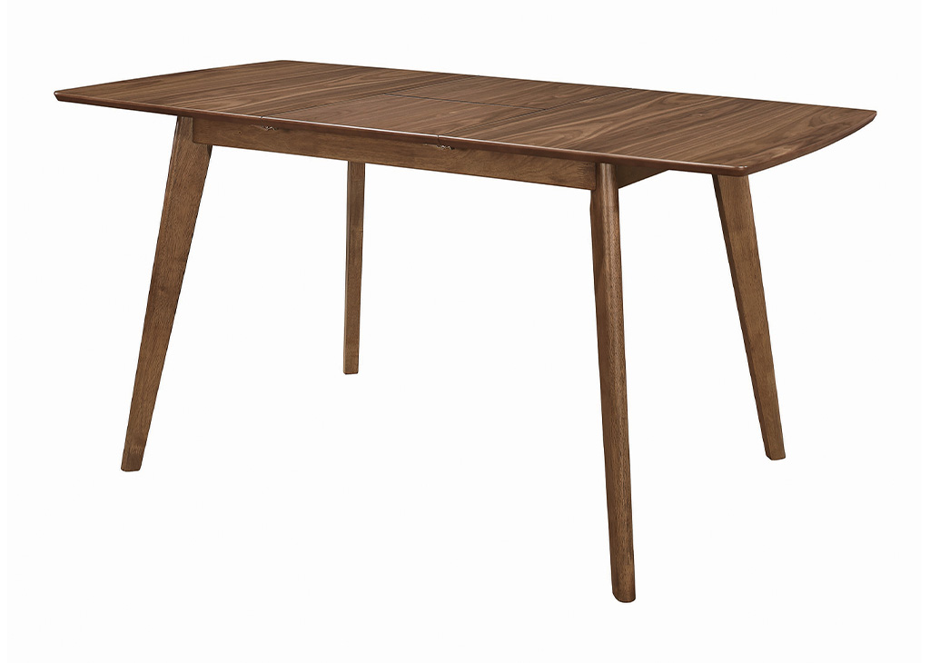 Walnut Retro-Inspired Rectangular Dining Table