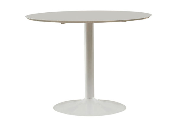 White Glossy Tulip-Style Dining Table