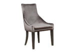 Gray Velvet Demi Wing Dining Chair Set