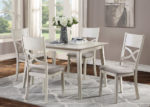 Transitional Antique White 5 PC Dining Set