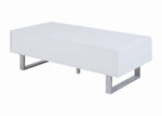 Contemporary Glossy White Coffee Table