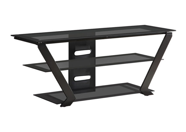 Black 2-Tier TV Stand