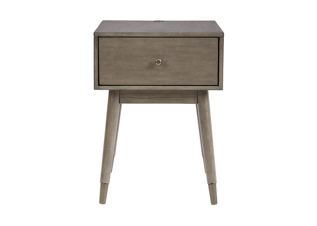 1- Drawer Mid-Century Accent Table