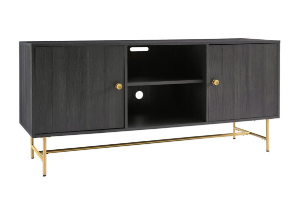Contemporary Black & Gold TV Stand