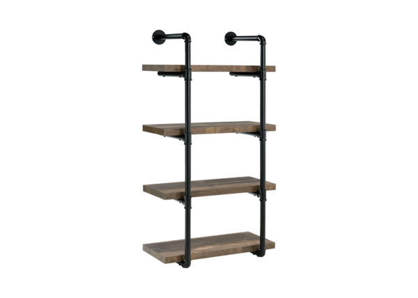 Black metal on sale pipe shelves