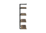 Black & Oak Industrial-Inspired Plumbing Pipe Bookshelf