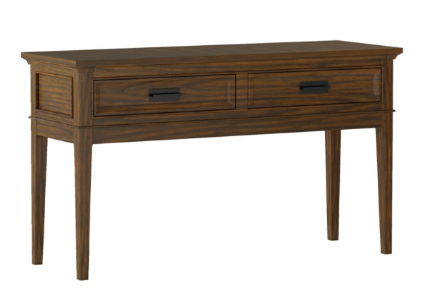 Transitional Brown Cherry Sofa Table